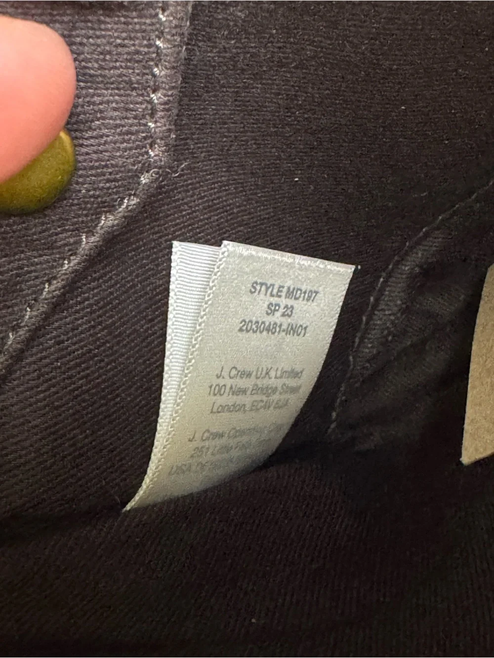 Madewell genuine leather